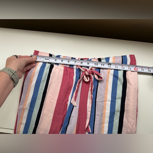 LOFT Nordstrom Flare Striped Pants Sz S - Picture 4 of 8